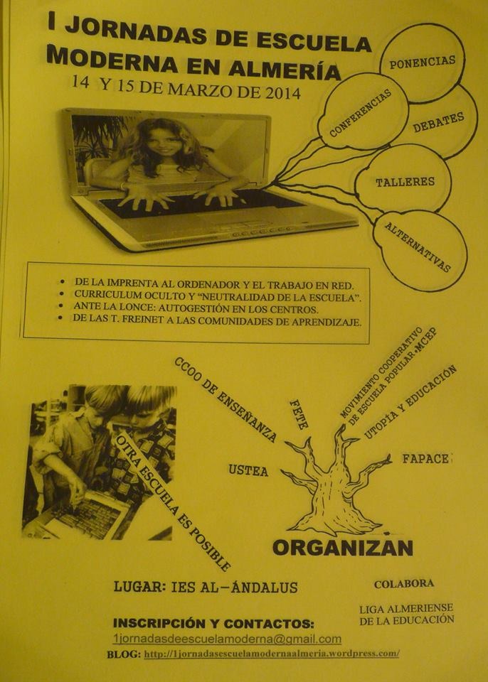 cartel Escuela Moderna